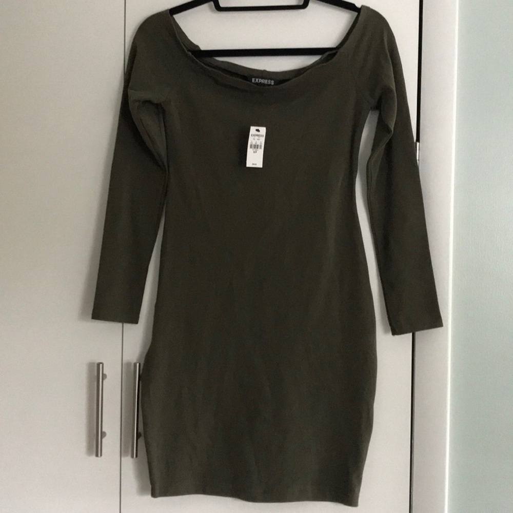 Express Off the Shoulder mini dress